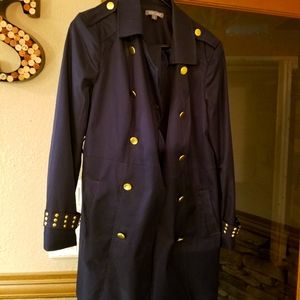 Hip length fall/spring coat....NAVY color